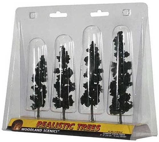 Woodland Scenics TR1561 N/HO Assembled Conifer Pine Green 6" Train Scenery for fpv drones