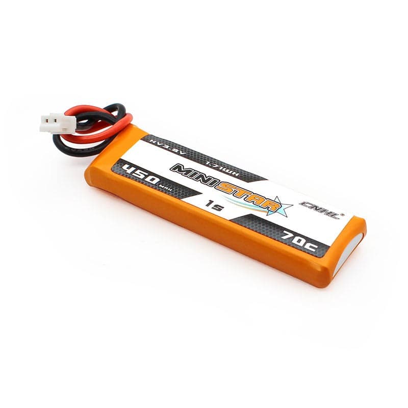 CNHL ministar hv 450mah 3.8v 1s 70c lipo battery PH 2.0 for fpv drones 1