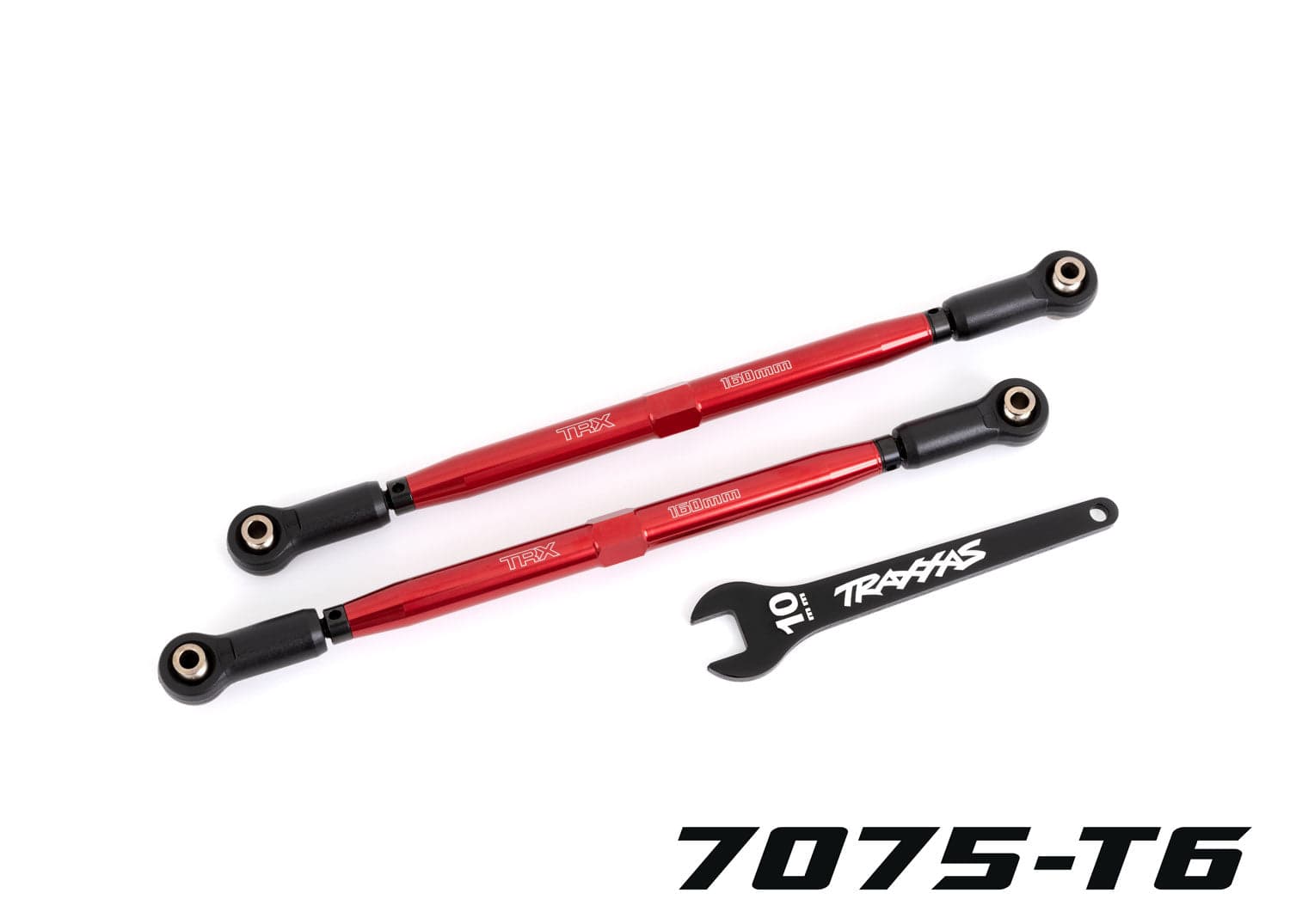 Traxxas 7897R Red 188mm WideMaxx TUBES Aluminum Toe Links X-Maxx XRT for fpv drones