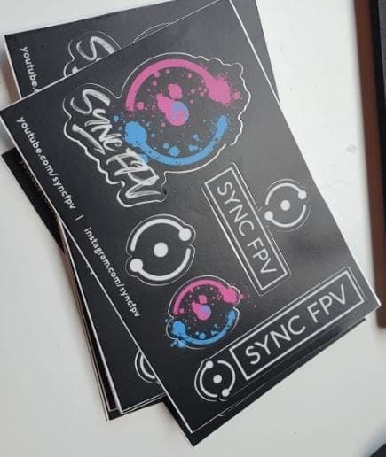 SyncFPV Stickers for fpv drones