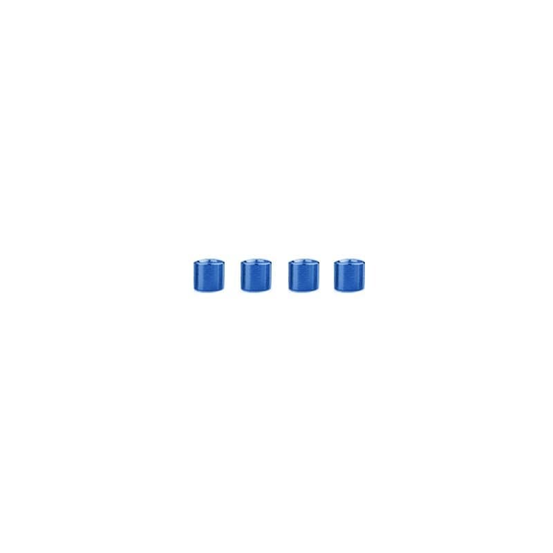 M3 Aluminium Standoffs (4 stuks) - ROND - 5mm - BLAUW for fpv drones