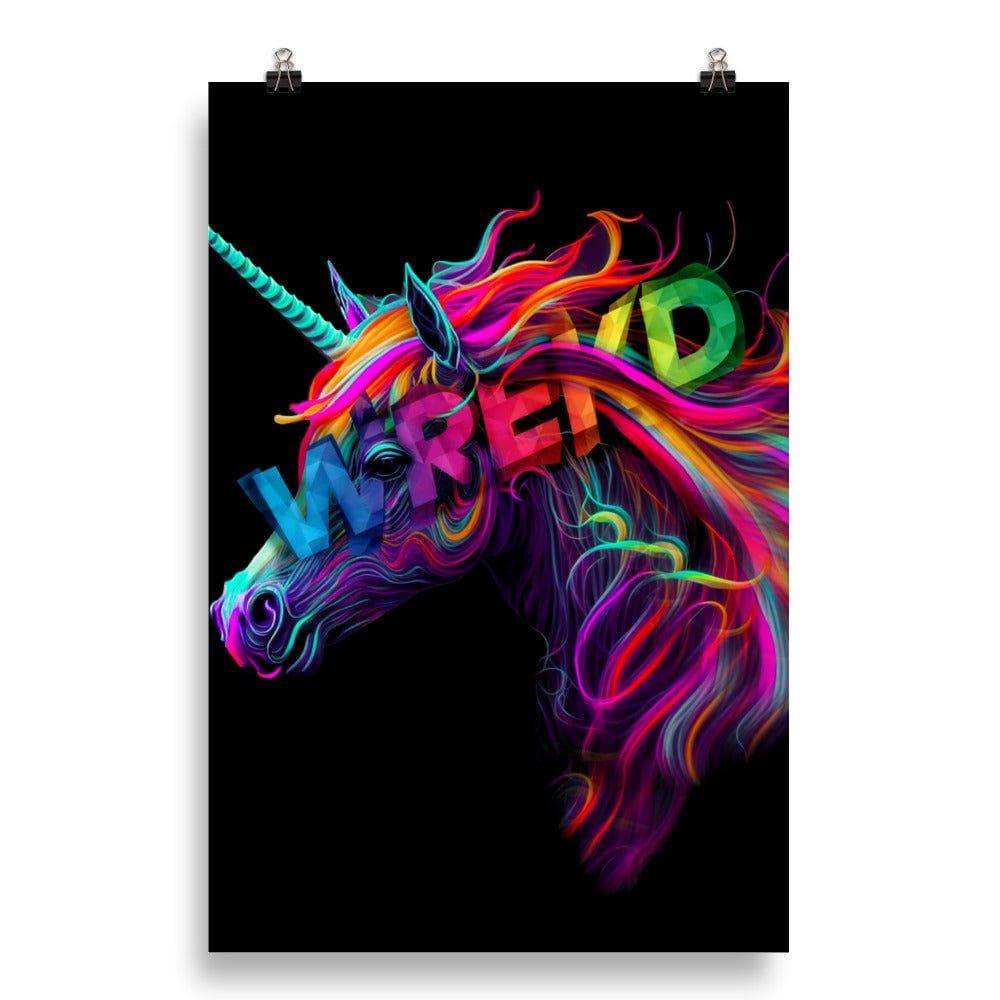 WREKD - Colorful Unicorn Frisa Lank Poster for fpv drones