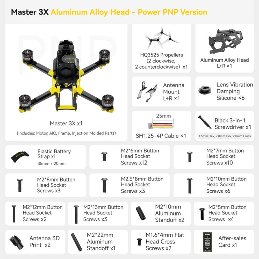 SpeedyBee Master 3X Modular BNF HD FPV Drone (Aluminum Head) - Choose Receiver Type for fpv drones 7