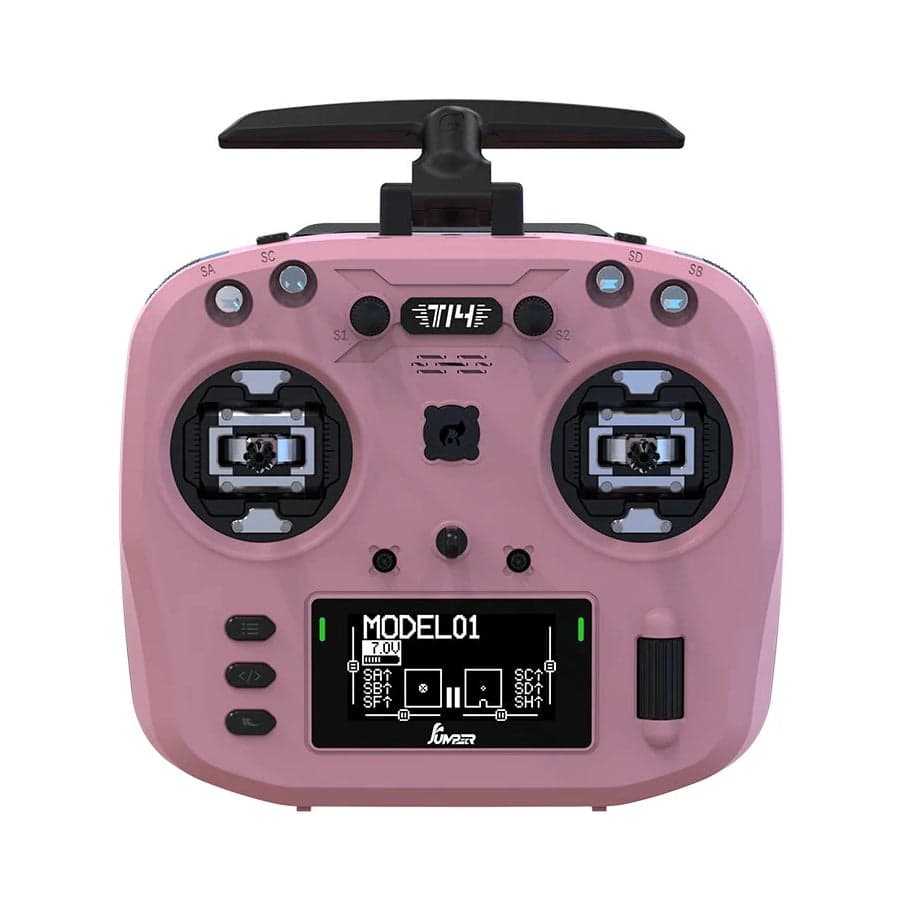 Jumper T14 Macarone ELRS 1W 2.4GHz VS-M HALL Sensor Gimbals 2.42" OLED Screen EdgeTX RC Transmitter - Choose Color for fpv drones 9
