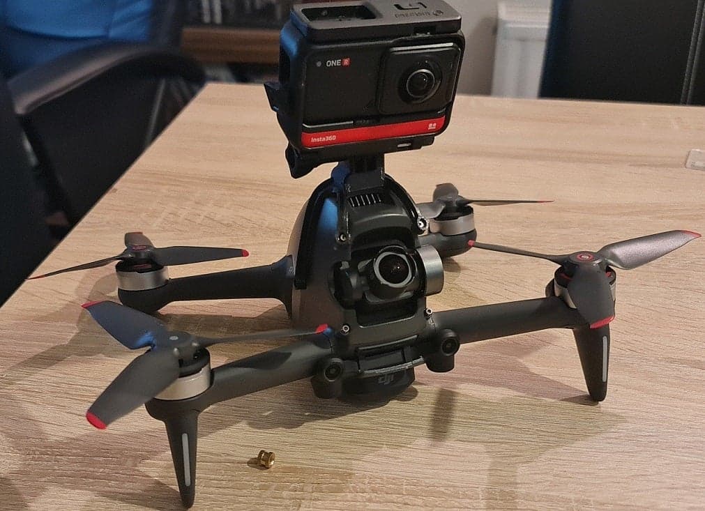Action Camera Mount Base (Gopro) for DJI FPV Drone - TPU 3D Printed for fpv drones 8