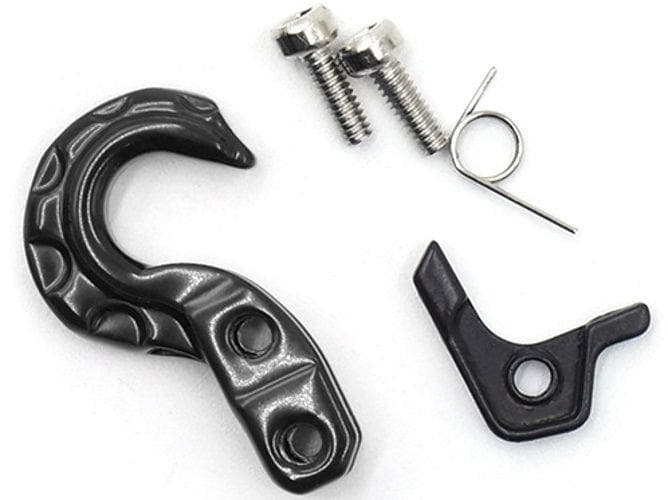 Yeah Racing YA-0573BK Scale Spring Loaded Metal Hook Black 1/10 Rock Crawler for fpv drones 1