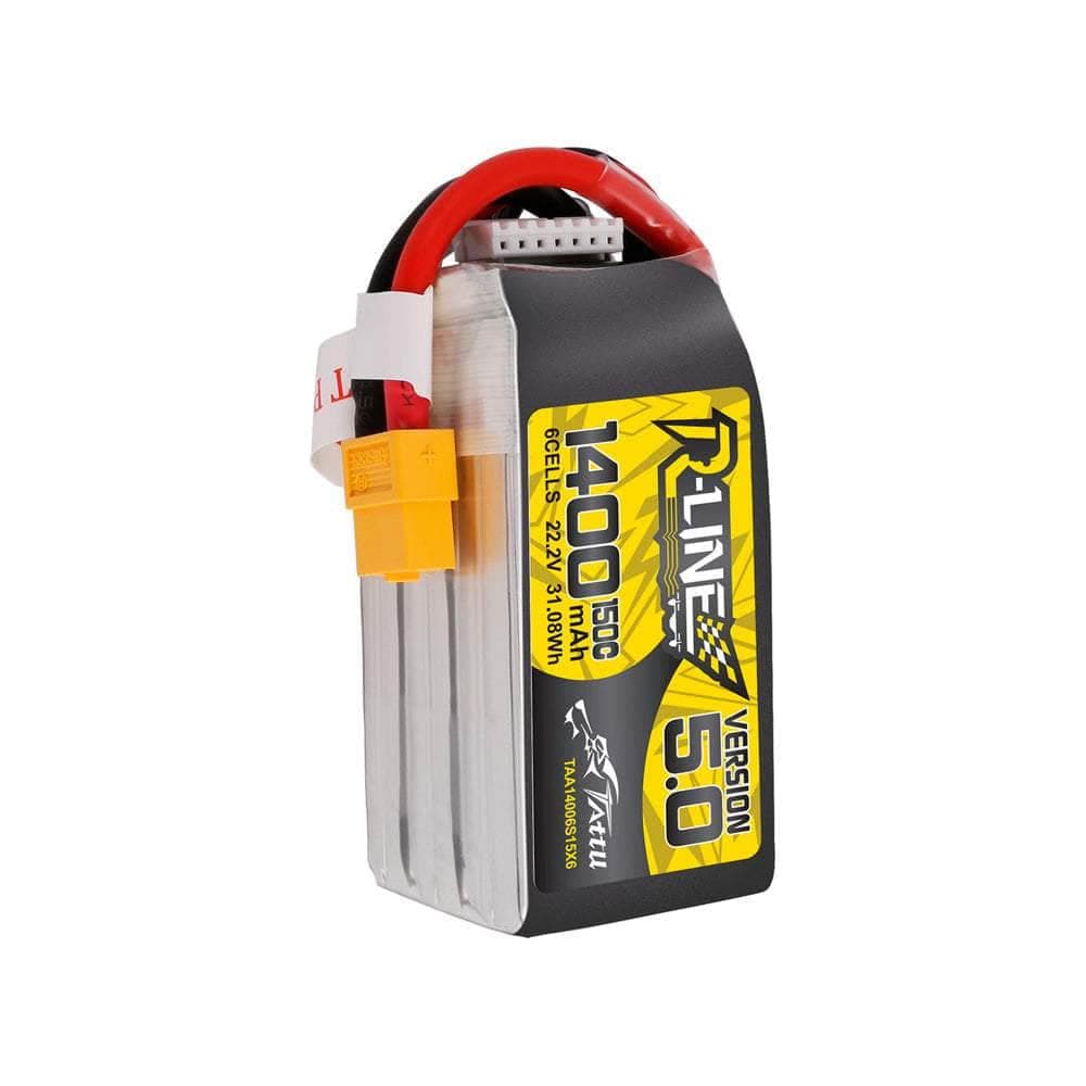 Tattu R-Line Version 5.0 22.2V 6S 1400mAh 150C LiPo Battery - XT60 for fpv drones 2