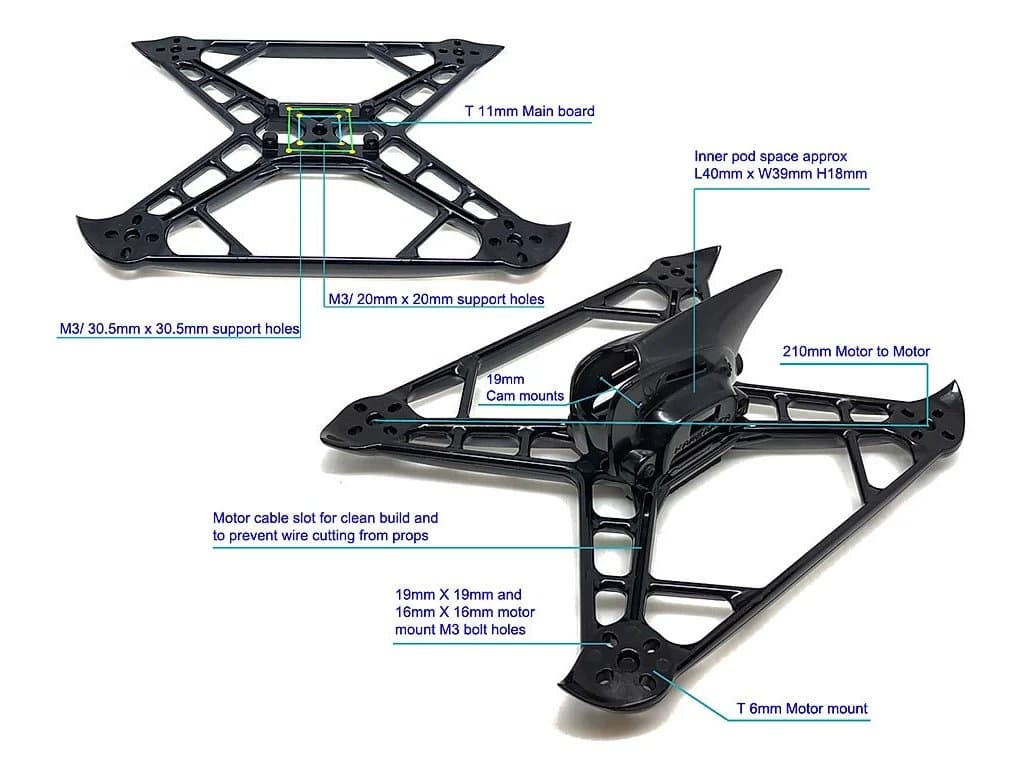 Karearea RD-075 Talon V2 5" Frame for fpv drones 1