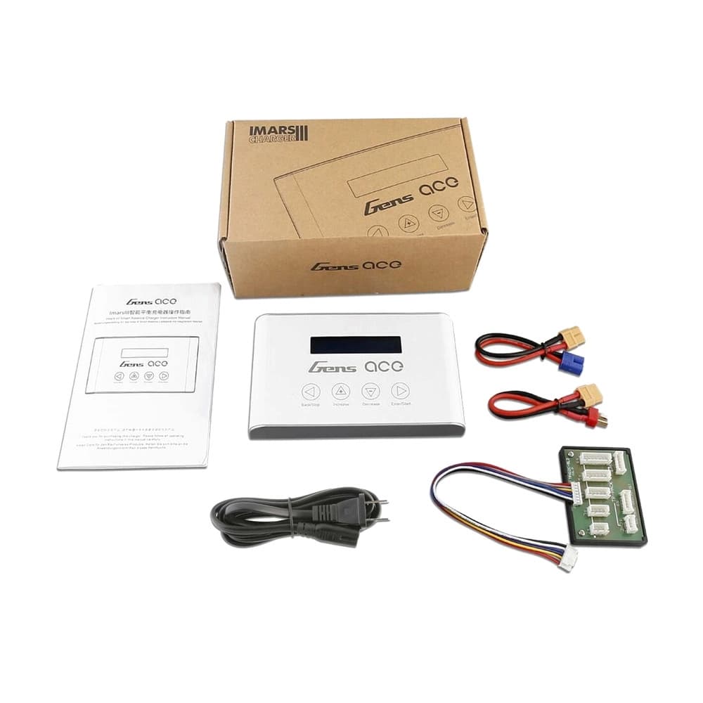 Gens Ace Imars III PRO 100W 10A AC Smart Balance Battery Charger - 4.5 - White for fpv drones 6