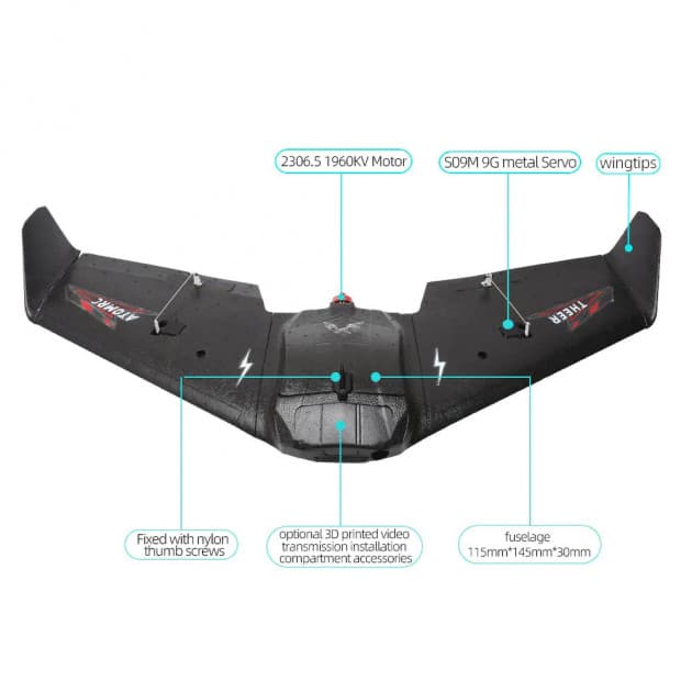 AtomRC Theer KIT FPV airplane for fpv drones 6