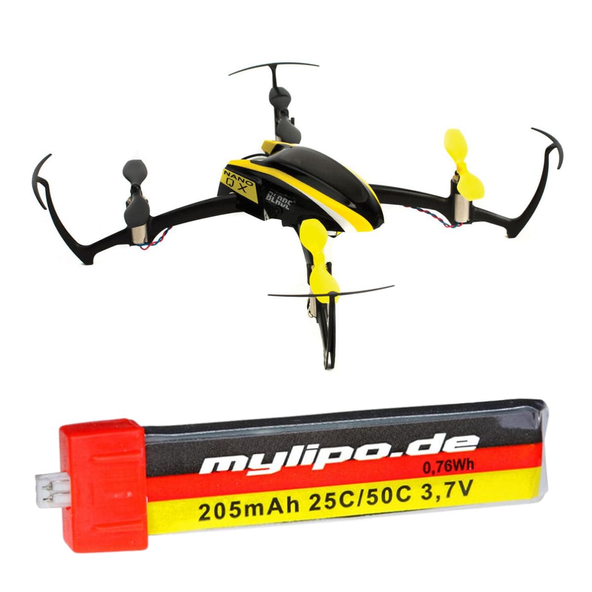 upgrade battery 205mah Blade Nano QX (BLH7600, BLH7680) by MMW [DG] for fpv drones 1