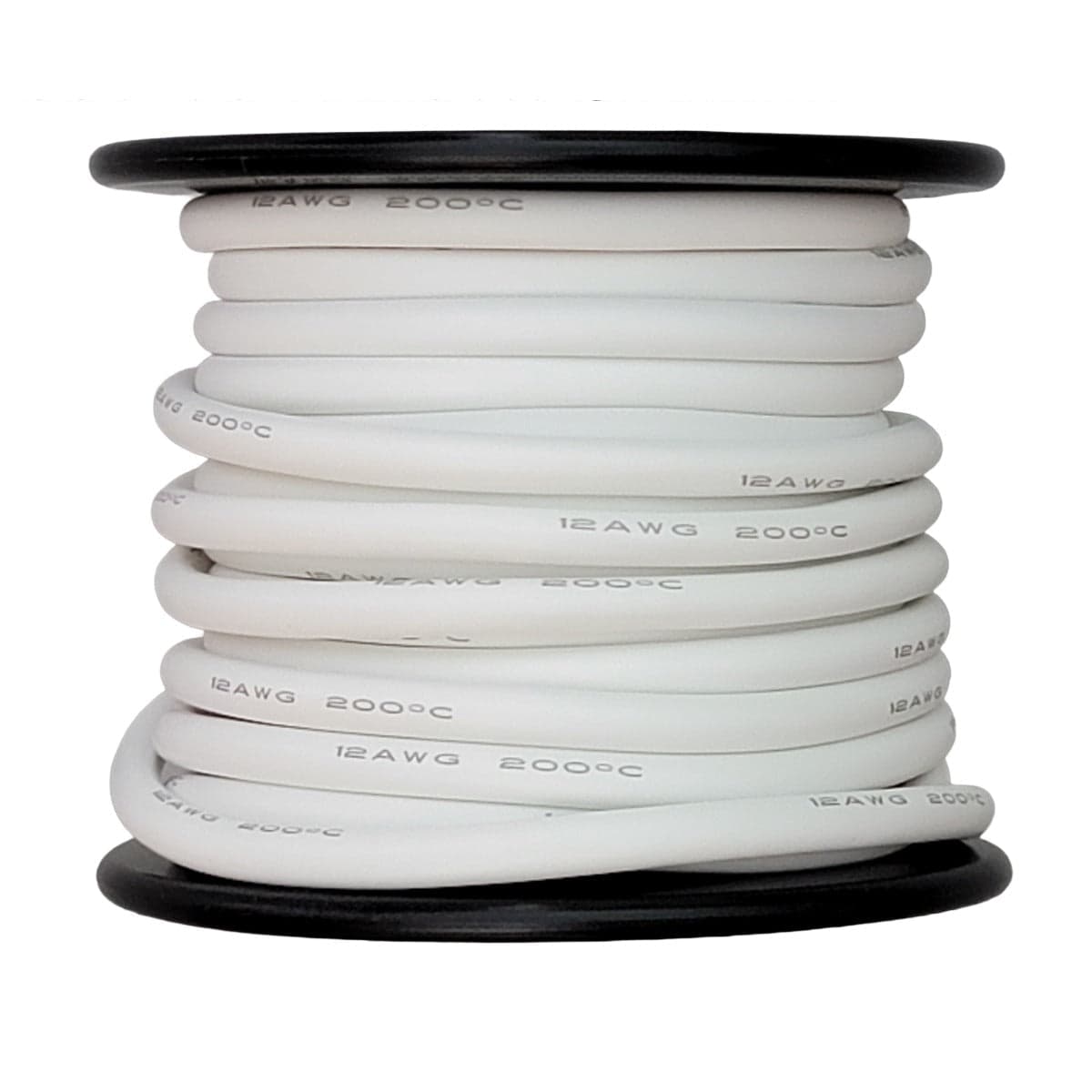 Cut To Length 12AWG Silicone Wire - White for fpv drones 1