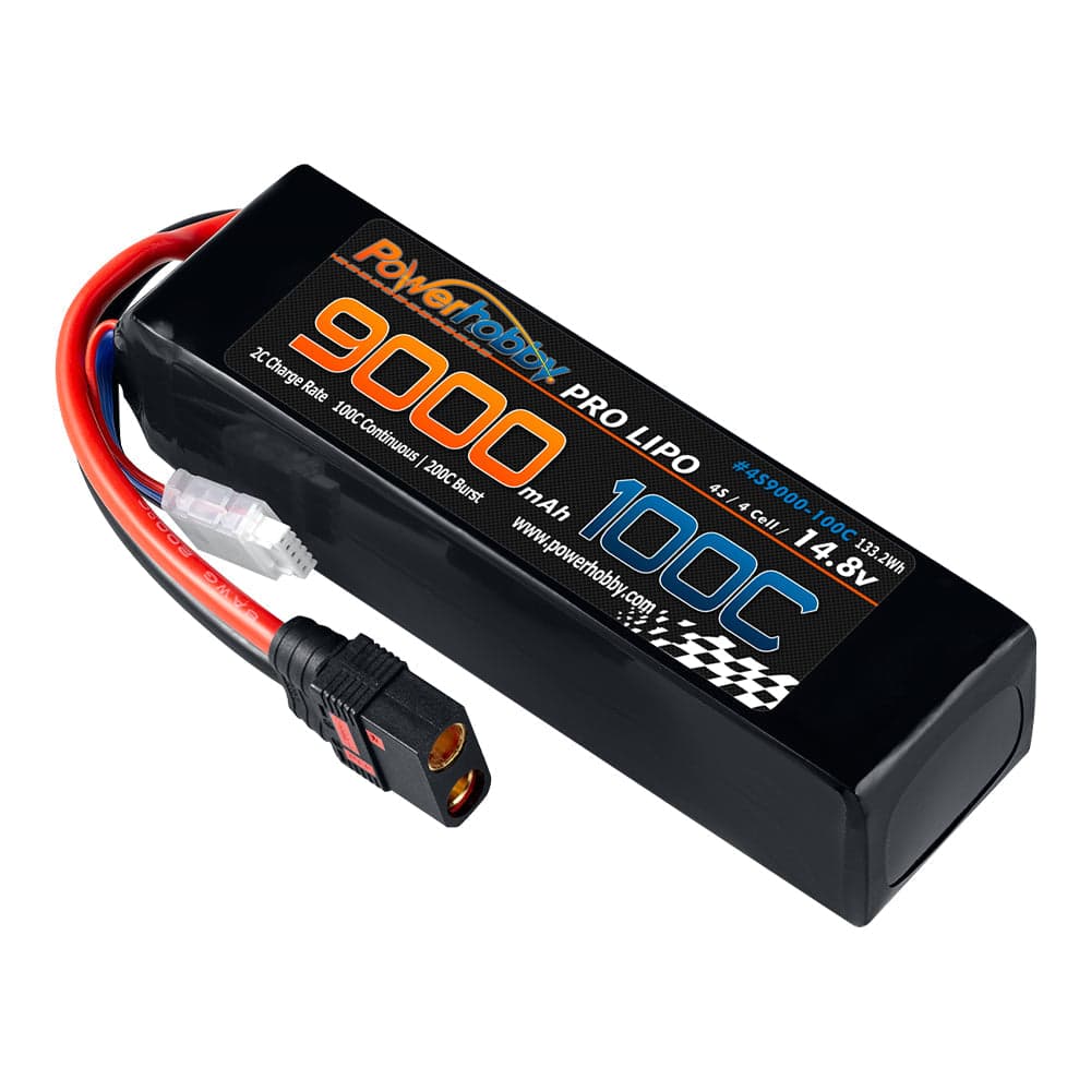 Powerhobby 4s 9000mah 100c Graphene Lipo Battery w QS8 Plug 4-Cell 8AWG for fpv drones