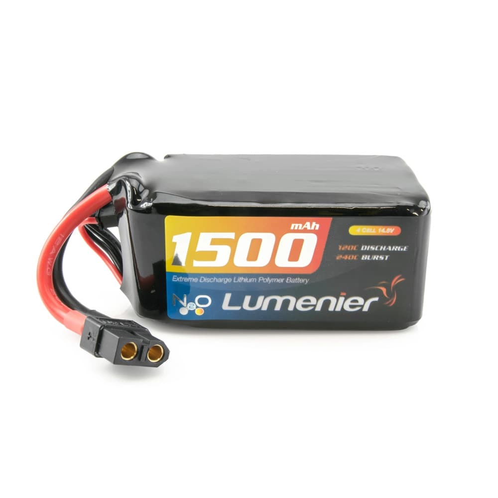 Lumenier N2O 1500mAh 4S 120c LiPo Battery (XT-60) - 3 Pack Bundle - 14.8 Volt (4 Cell) for fpv drones 4