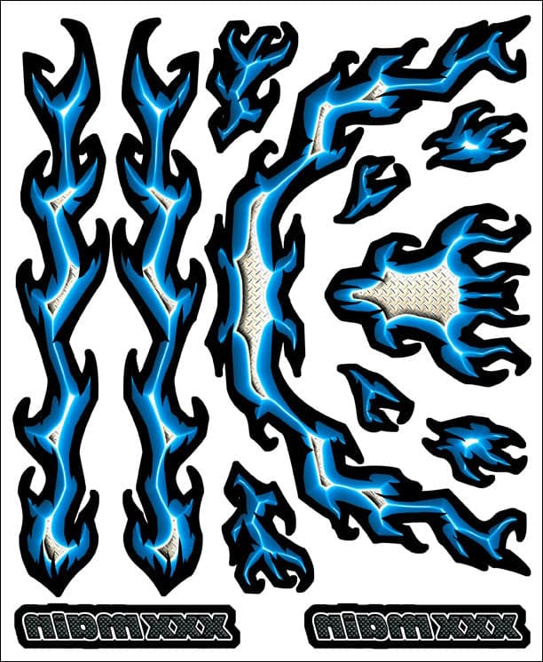 XXX Main XXXR005 XXXtreme Volts Internal Graphic - RC decals for fpv drones