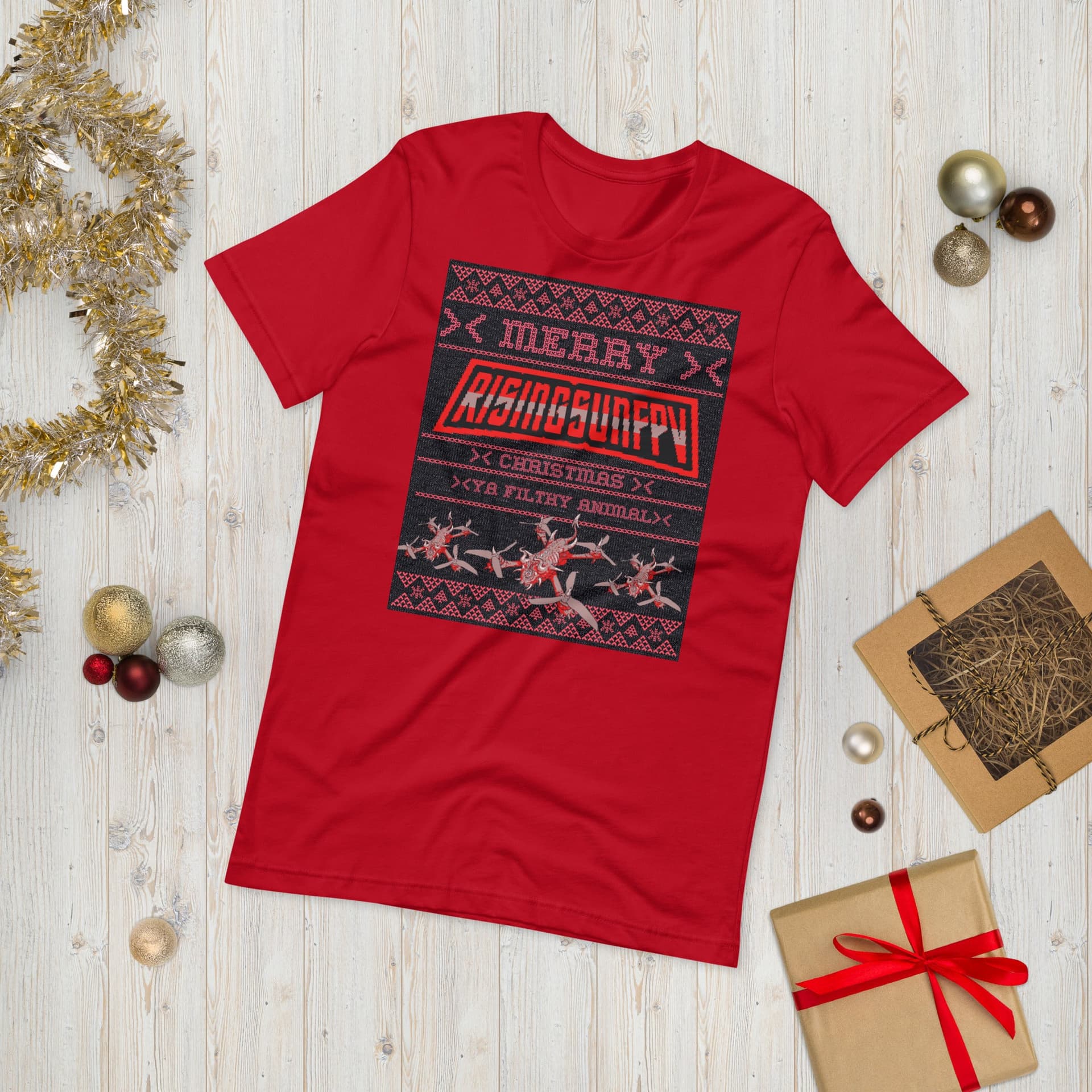 YA FILTHY ANIMAL XMAS T-SHIRT for fpv drones 6