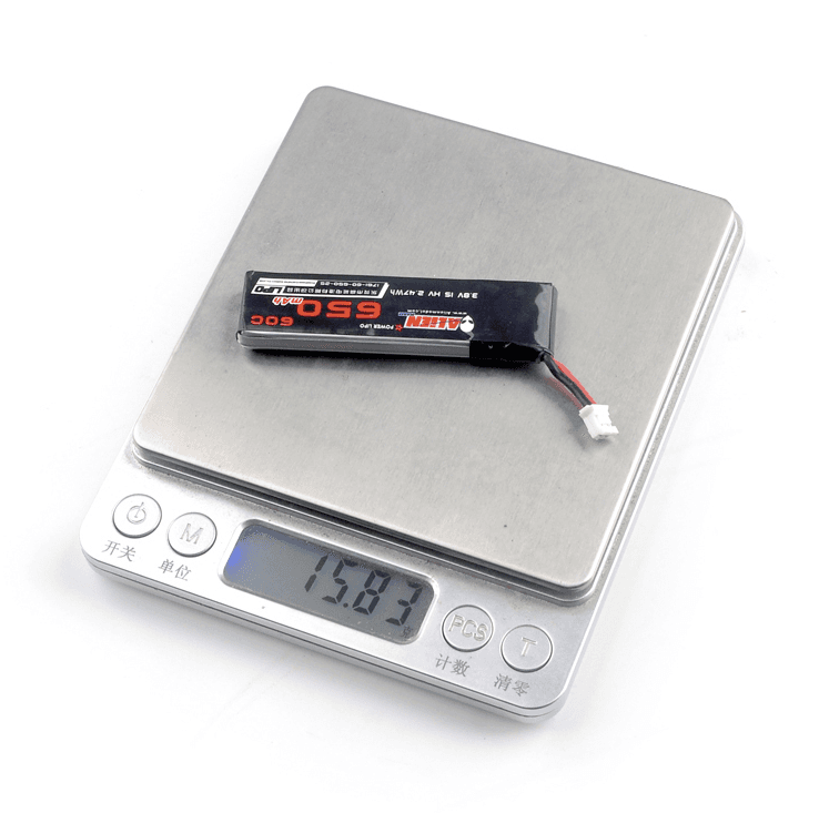 HappyModel 1S 3.8V 650mAh 30C Lipo Lihv Battery PH2.0 Plug for fpv drones 1