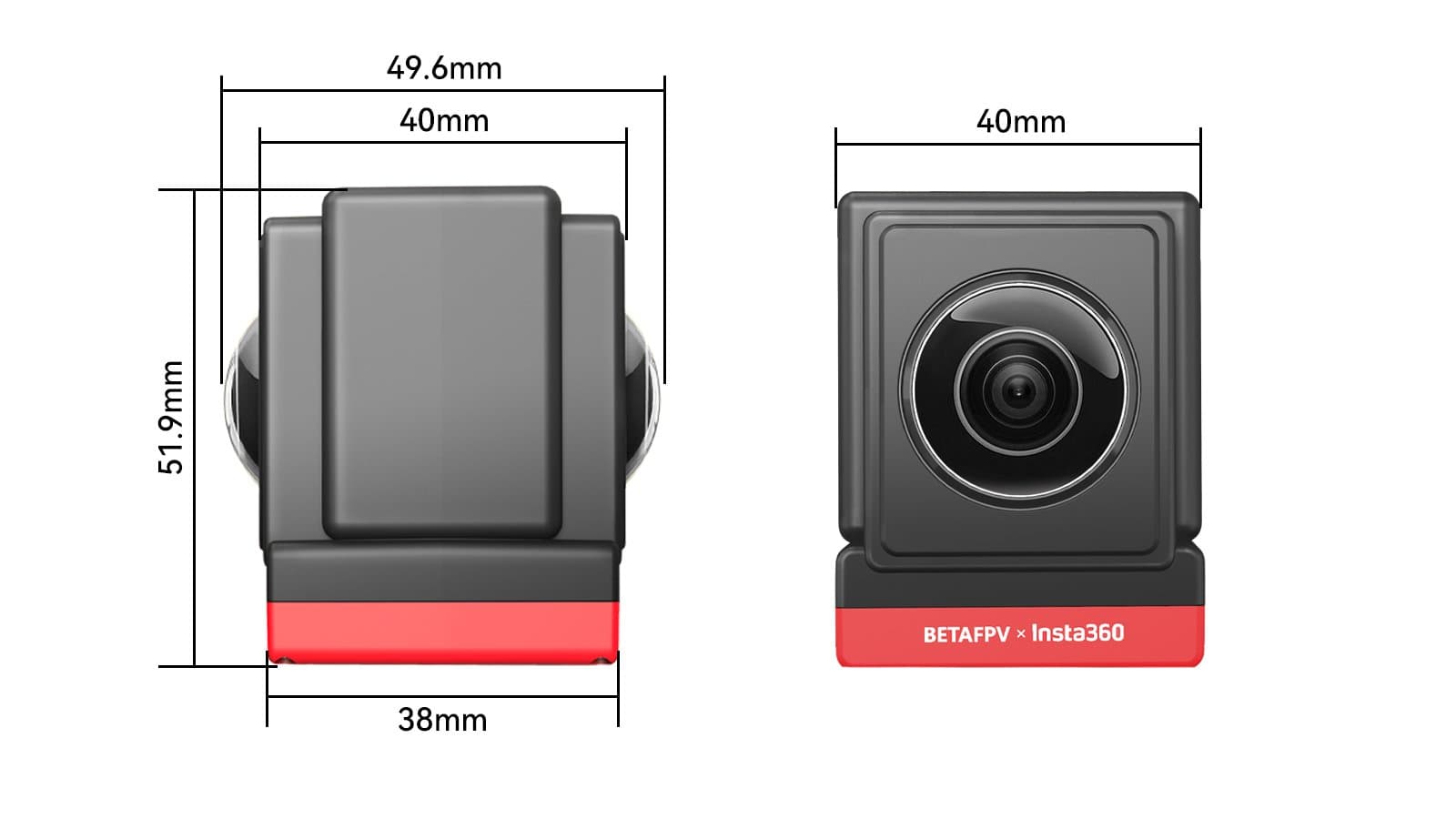 SMO360 Ultralight Spherical Camera (BetaFPV / Insta360) for fpv drones 7