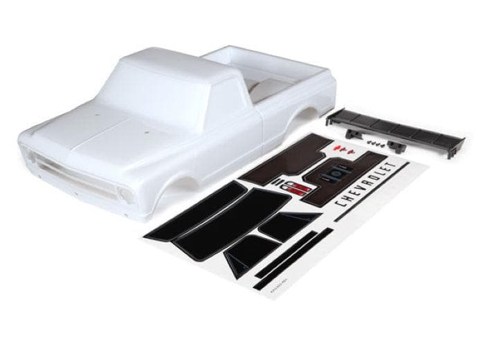 Traxxas 9411T Painted Body Chevrolet C10 White Drag Slash for fpv drones