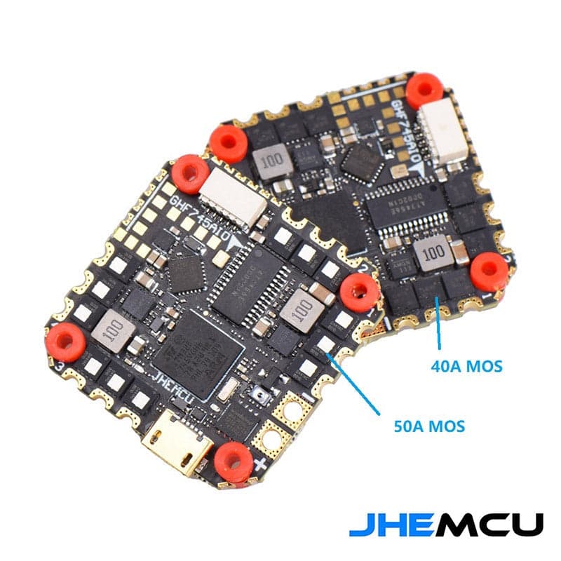 JHEMCU GHF745 HD AIO F7 OSD Flight Controller and Built-In 40A BLHeli32 3-6S 4IN1 ESC - 25x25mm for fpv drones 1