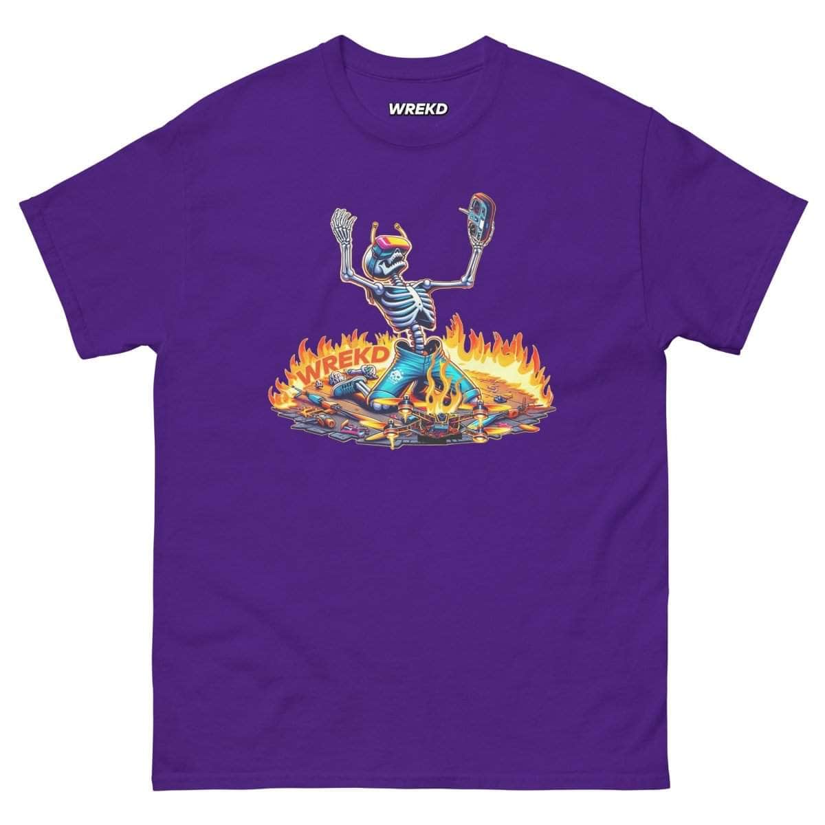 WREKD Skeleton Last Pack, Now Dying Inside Men's Tee - Choose Color for fpv drones 5