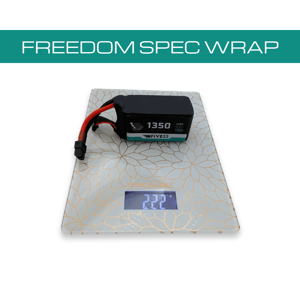 Budget Freedom Spec Lipo 1350mAh 6S (4 Pack Bundle) for fpv drones 4
