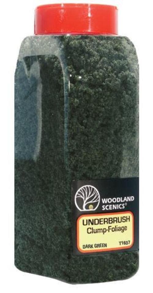 Woodland Scenics FC1637 N/HO Underbrush Shaker Dark Green 32 oz Train Scenery for fpv drones