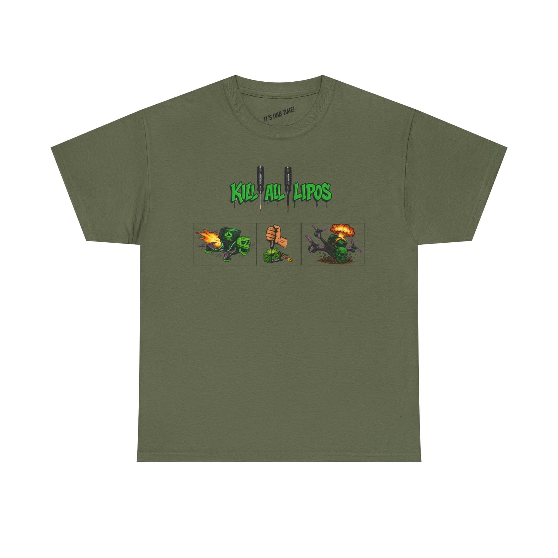 Kill All Lipos - Comic Strip -  FPV Drone T-Shirt for fpv drones 5