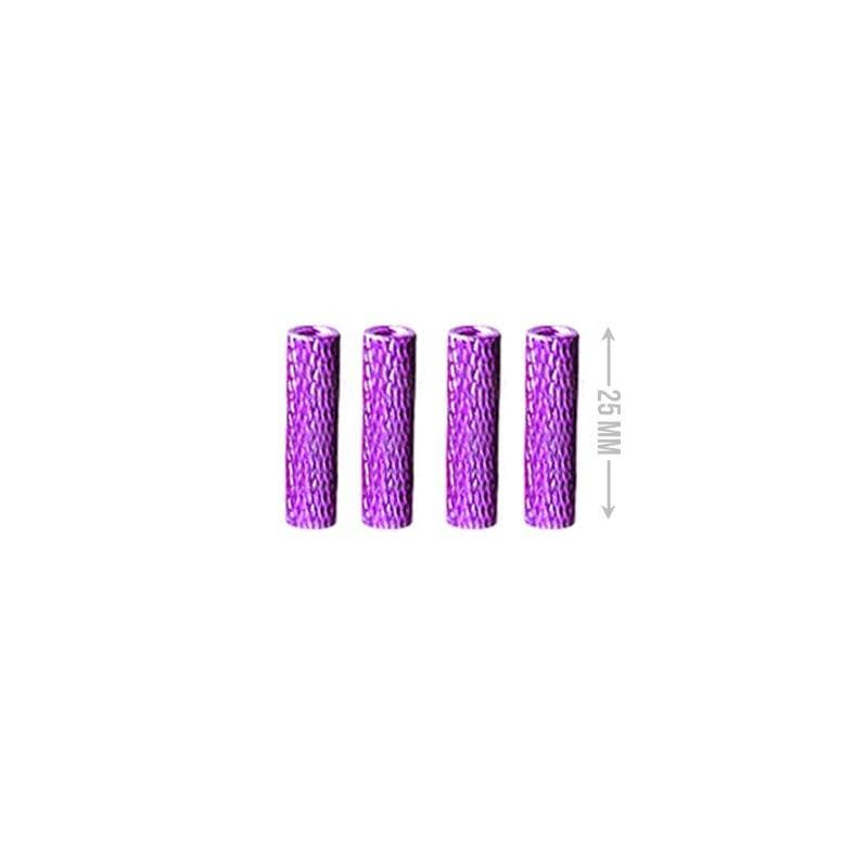 M3 Aluminium Standoffs (4 stuks) - GEKARTELD - 25mm - PAARS for fpv drones 1