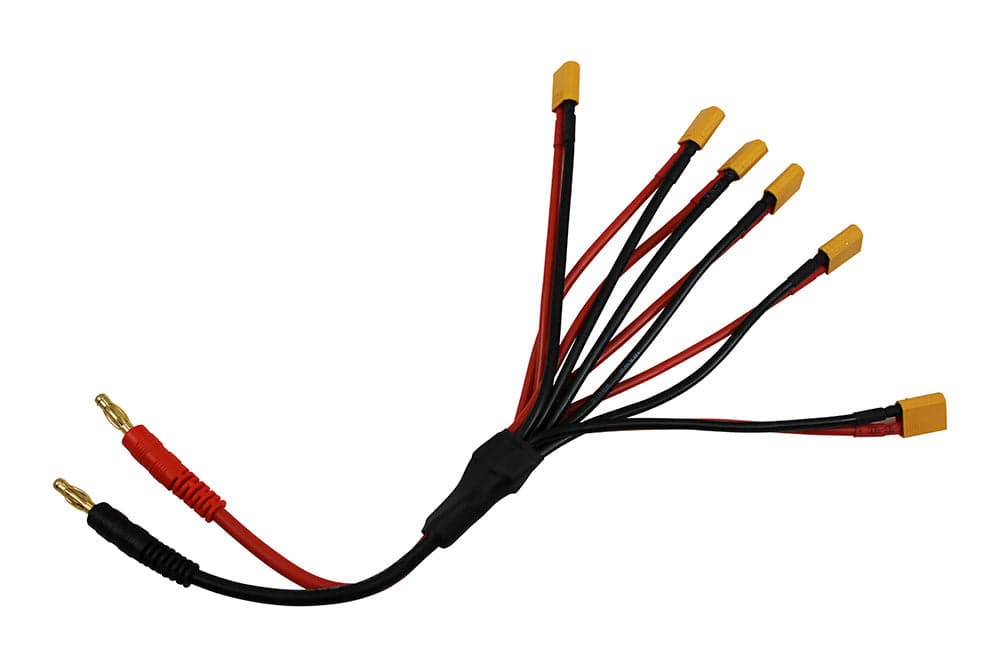 Parallel (6x) XT30 Charge Cable for fpv drones