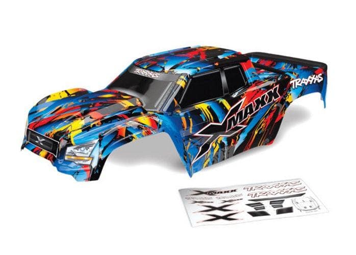 Traxxas 7711T Body X-Maxx Rock n' Roll (Painted Decals Applied) Assembled for fpv drones
