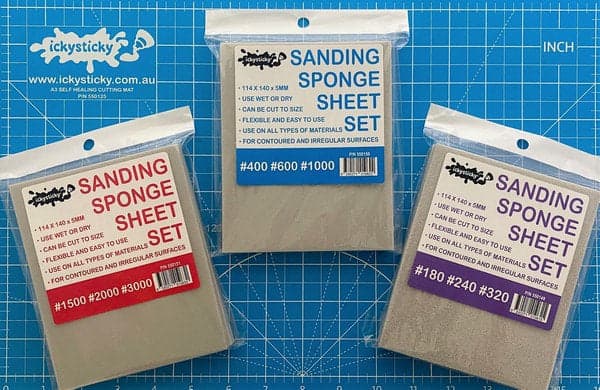 SANDING SPONGE SHEET SETS 3 PACK for fpv drones 1