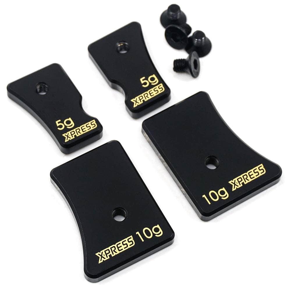 XP-10242, Brass Chassis Balancing Weights 10g 5g 4pcs For Execute Touring for fpv drones