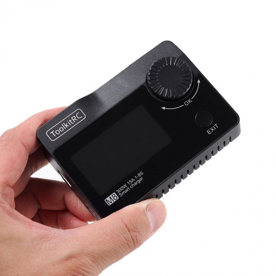 ToolkitRC M8 300W 15A LiPo Battery Charger and Servo Tester (Pick Your Color) for fpv drones 4