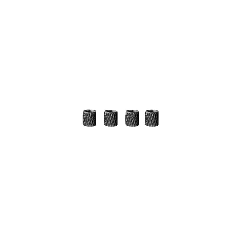 M3 Aluminium Standoffs (4 stuks) - GEKARTELD - 5mm - ZWART for fpv drones