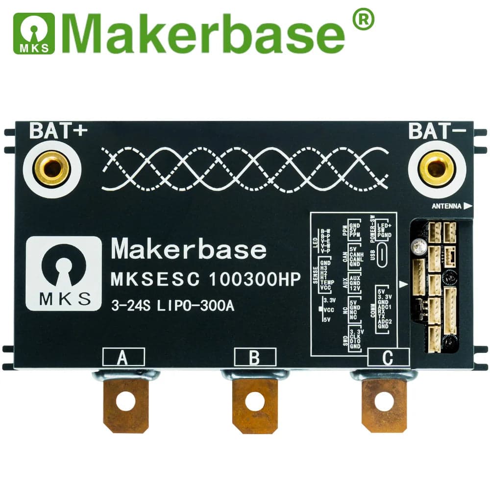 Makerbase VESC 100300HP FOC 100V 300A Single ESC Based on VESC for fpv drones 3