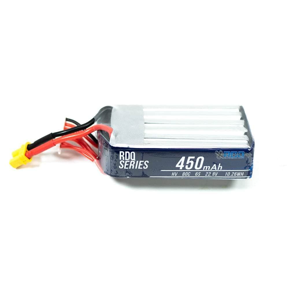 RDQ Series 22.8V 6S 450mAh 80C LiHV Battery (Long Type) - XT30