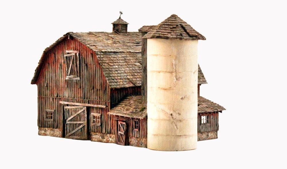 Woodland Scenics BR4932 N Old Weathered Barn N Structure  Built-&-Ready for fpv drones 1