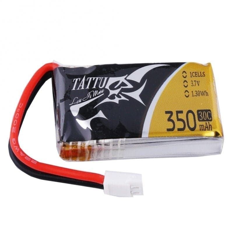 Tattu 350mAh 3.7V 30C 1S1P Lipo Battery Pack with Molex Plug (Pack of 6) for fpv drones 3