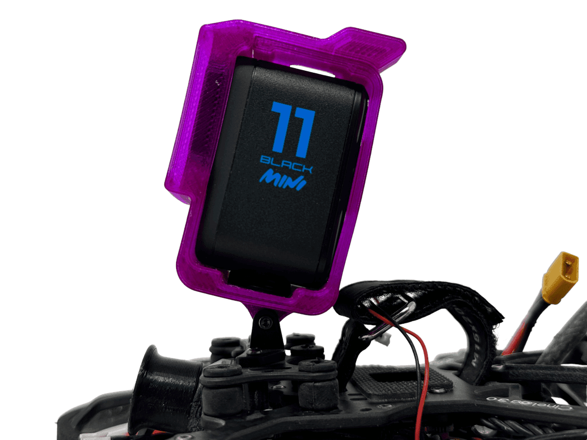 BetaFPV 95x V3 / Pavo30 / Cinelog 25-30-35 GoPro Hero 11 Mini Mount for fpv drones 1