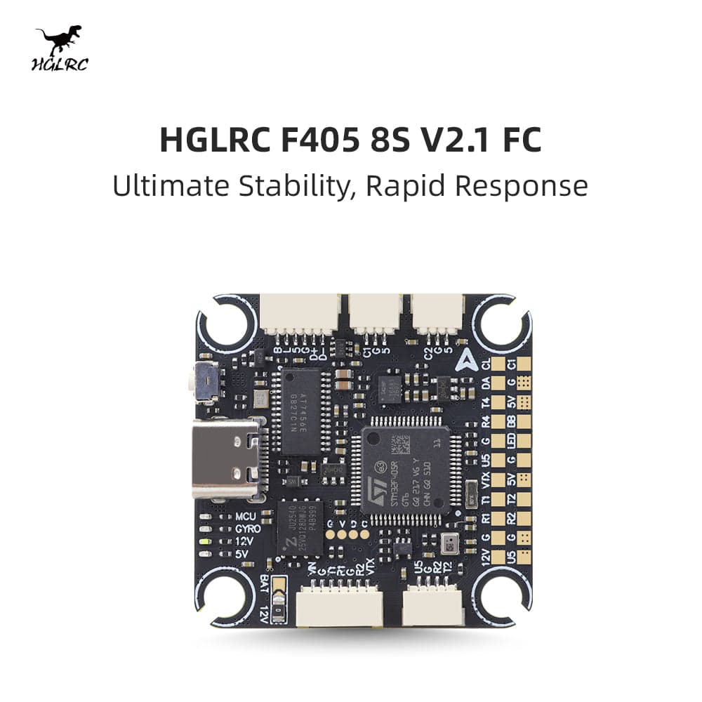 HGLRC F405 8S V2.1 Direct Plug FC Racing/ Freestyle FPV Drone for fpv drones 1