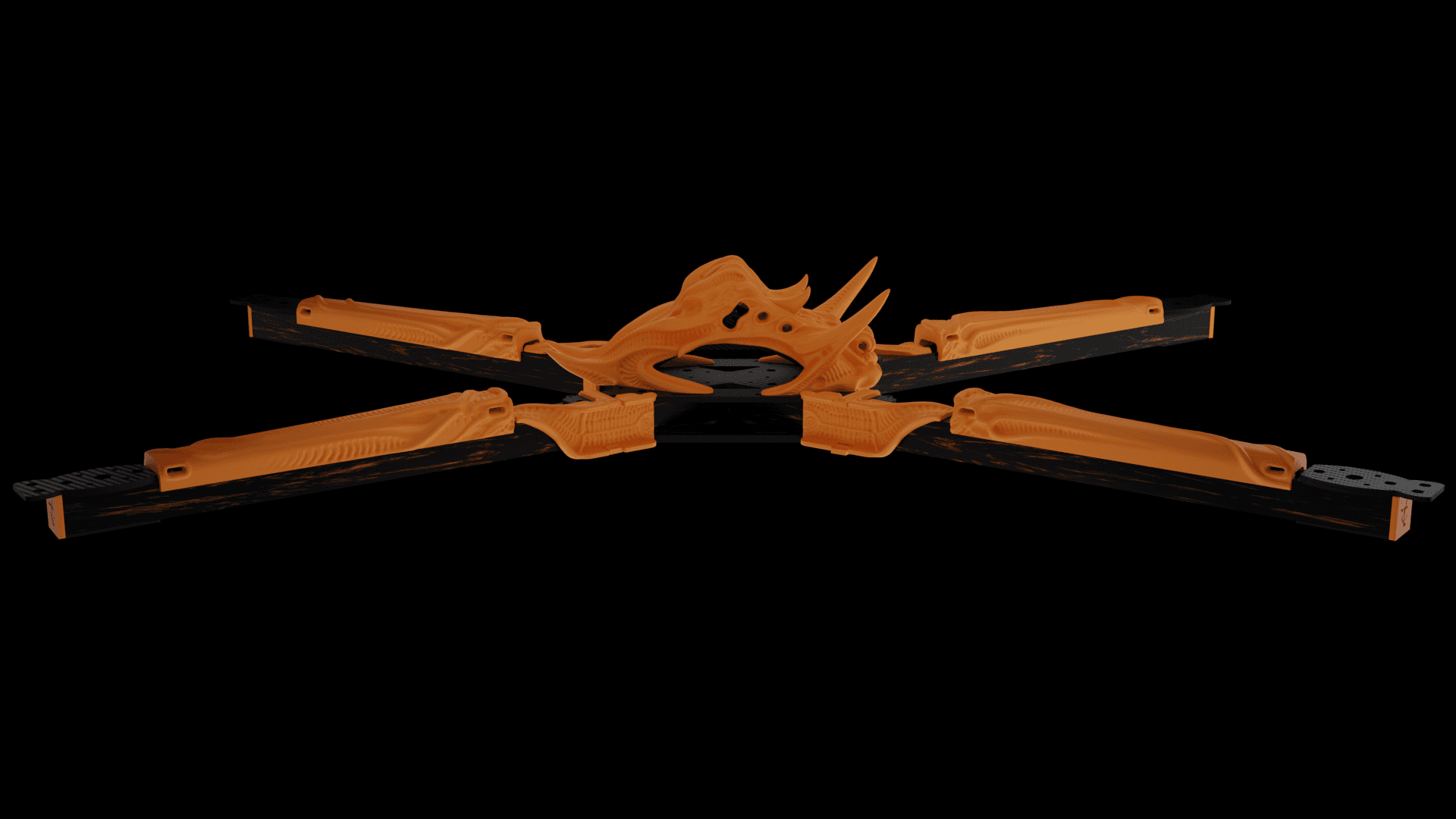 Big Fu*kin WEDGE (BFW) X-CLASS Frame 3D Printed Kit for fpv drones 5