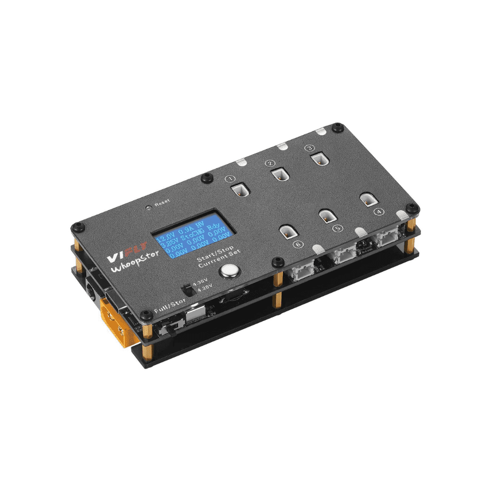 ViFly WhoopStor V2 6-Port 1S Battery Charger and Discharger - LiHV/LiPo
