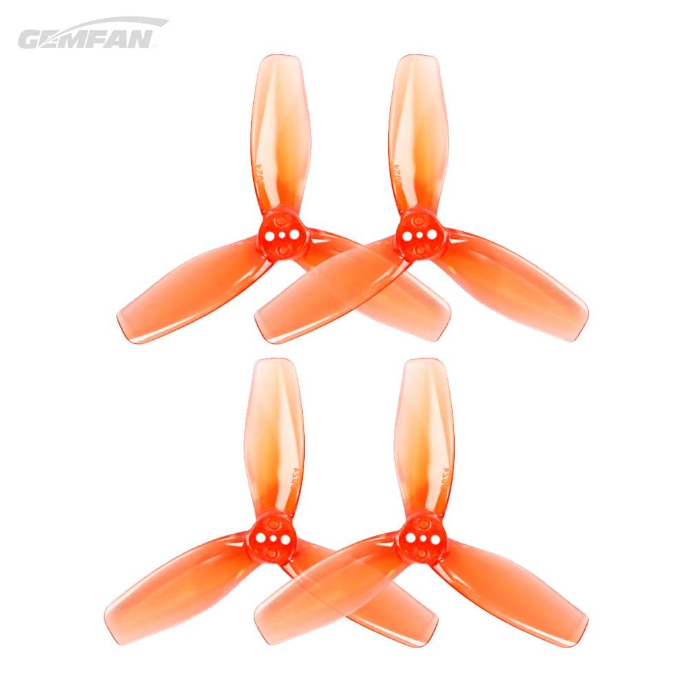 Gemfan 3024 Drone Soccer 3-Blade Propellers (4 stuks) - RED for fpv drones