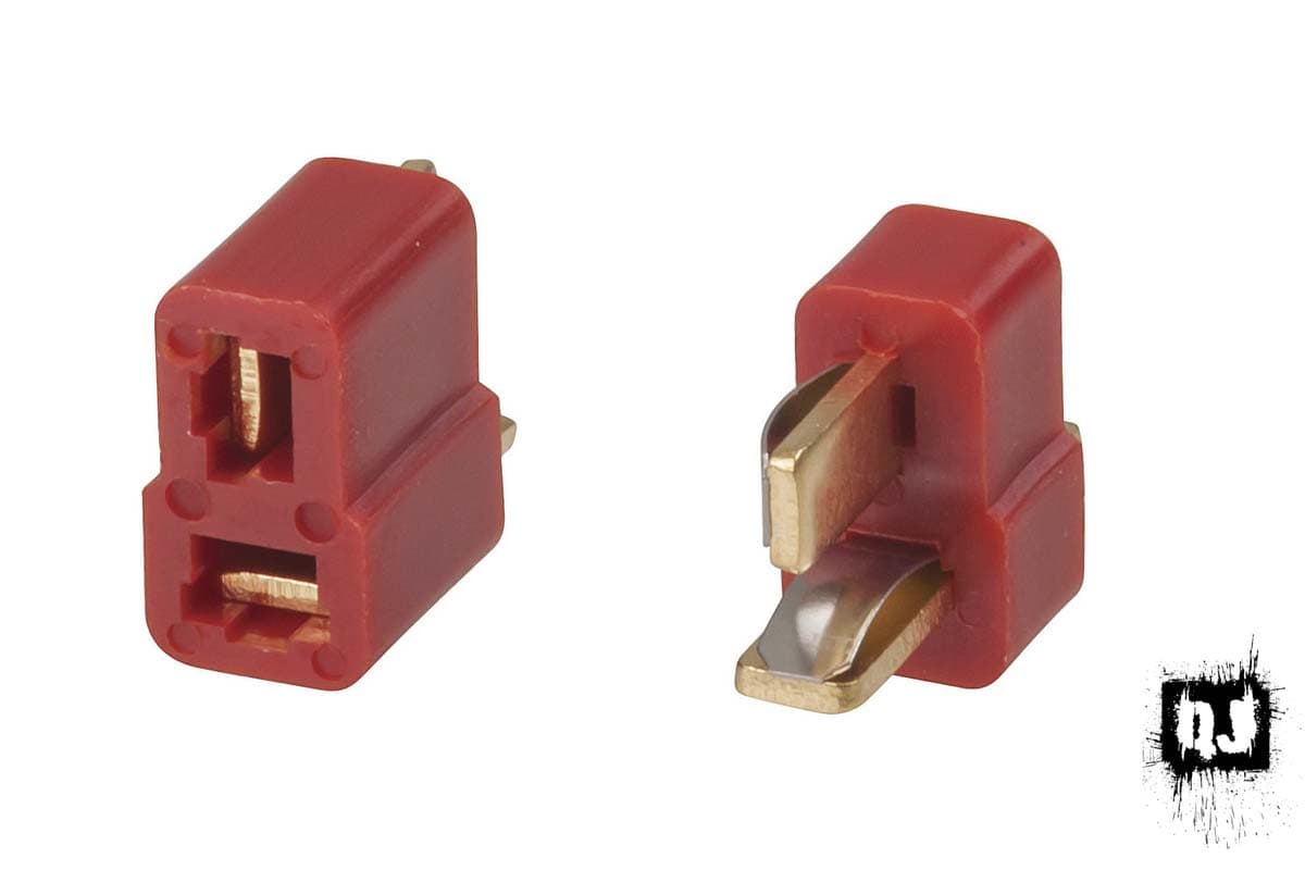 Deans Style 60A 2 Pole Gold Plated Connector Male/Female Set for fpv drones