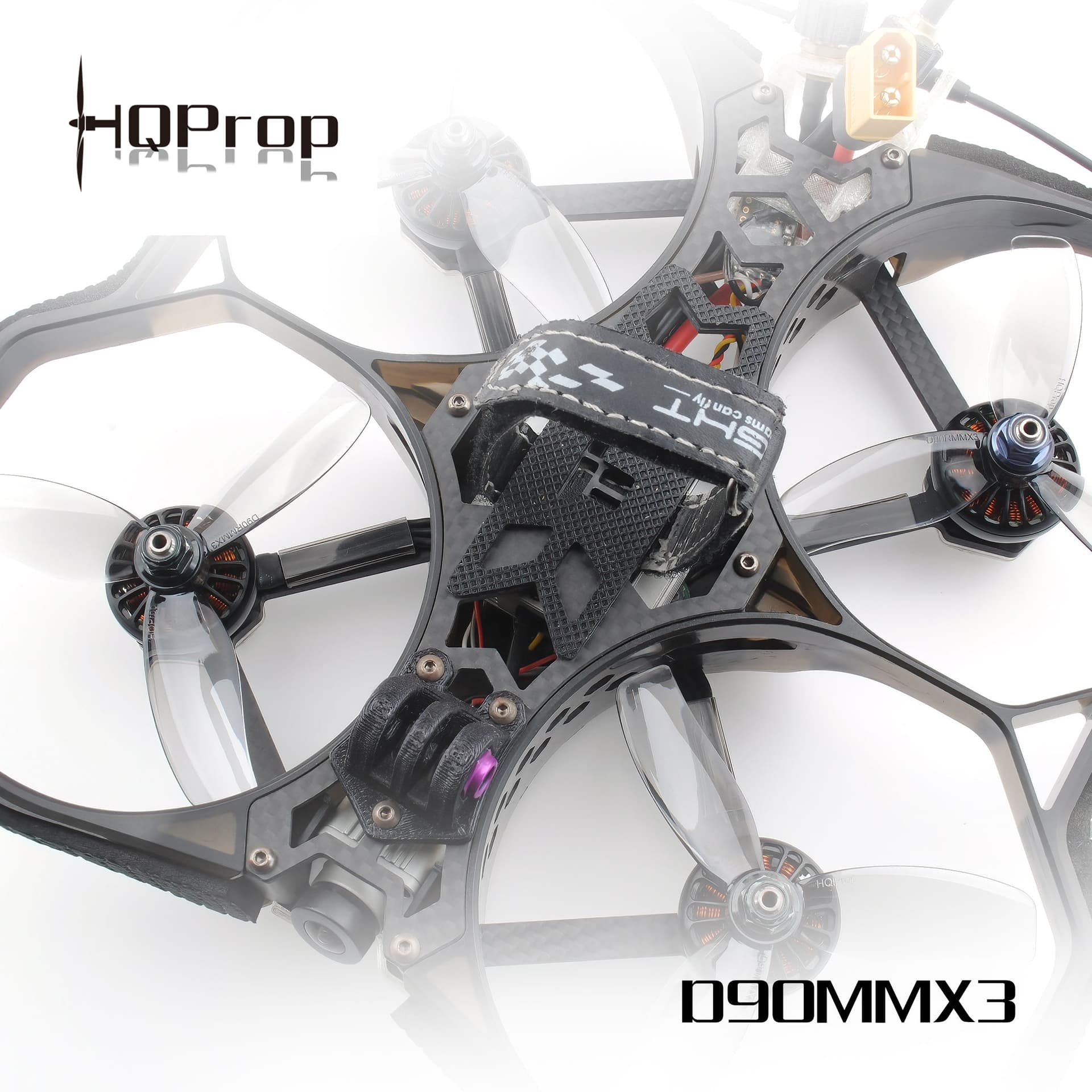 HQProp D90MMX3 for Cinewhoop Grey (2CW+2CCW)-Poly Carbonate for fpv drones 2