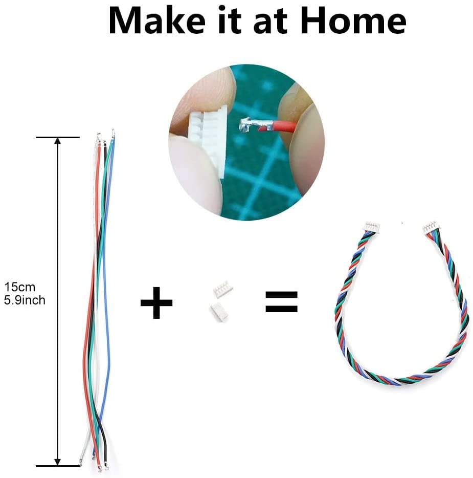 Pre-Crimped DIY Cable Kit - JST MX1.25 Connectors for fpv drones 5