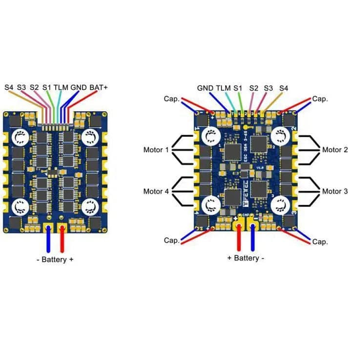 FETtec ESC 4in1 3-6S 45A  V1.2 for fpv drones 3