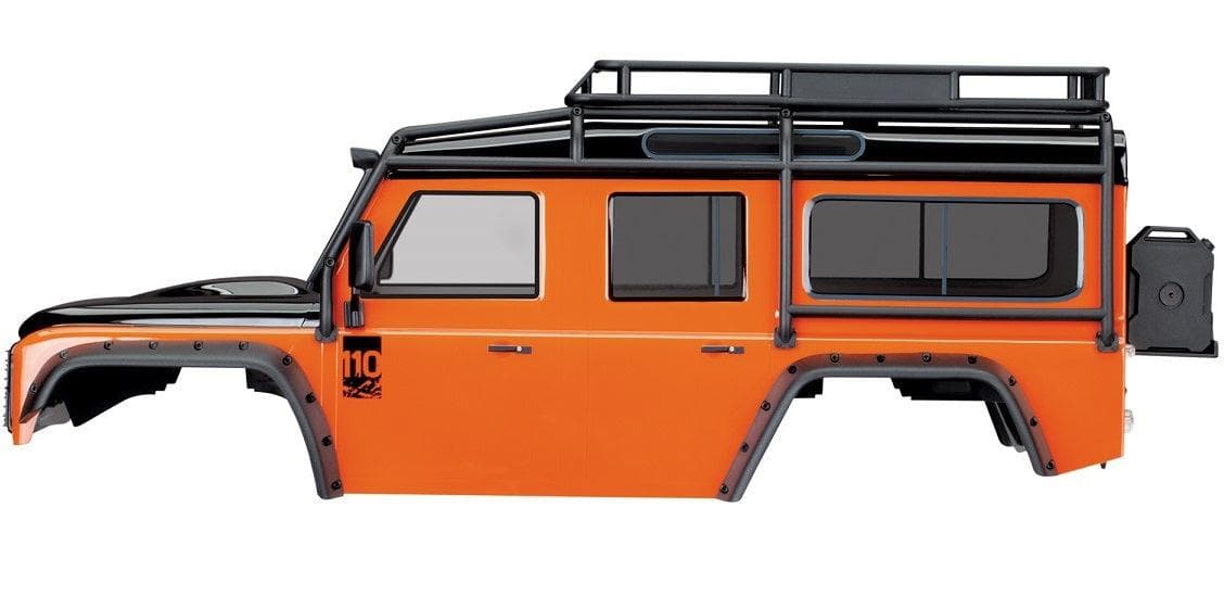 Traxxas 8011A TRX-4 Land Rover Defender Adventure Edition Orange Painted Body for fpv drones 2