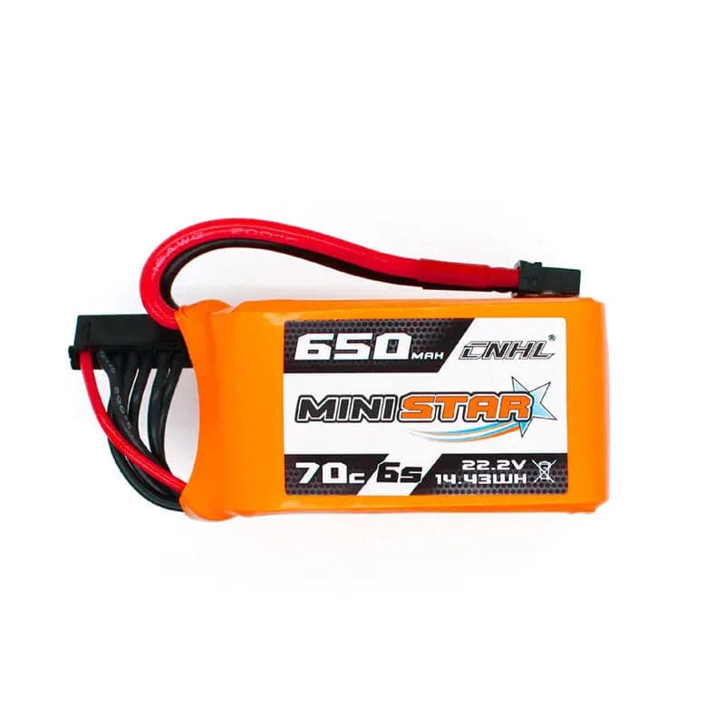 CNHL ministar 650mah 22.2v 6s 70c lipo battery with xt30 plug